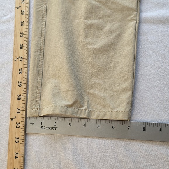 Patagonia Men Beige Quandary Pants Hiking Trail Zip Pocket Stretch Nylon 35X31 - Picture 11 of 11